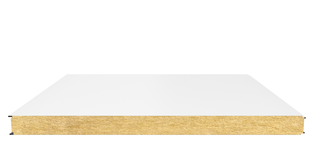 Стеновая сэндвич-панель (минеральная вата) 80 мм х 1190 мм (Гладкая)