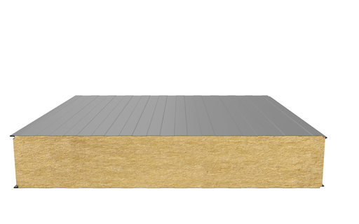 Стеновая сэндвич-панель (минеральная вата) 180 мм х 1190 мм (Трапеция)