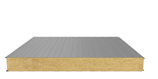 Стеновая сэндвич-панель (минеральная вата) 120 мм х 1000 мм (Трапеция)